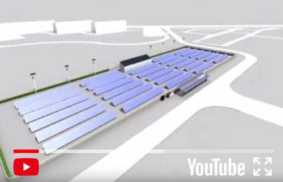 3D animation：Jinzhou City PV system simulation model