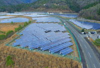 京丹波太陽光電系統空拍照